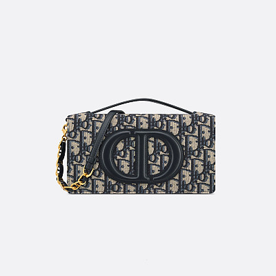 [스페셜오더]DIOR-디올 블루 Oblique CD Signature 미니 백 21cm