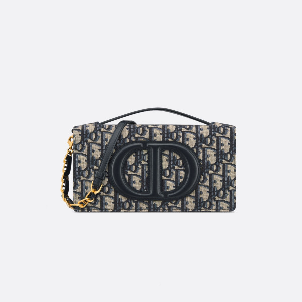 [스페셜오더]DIOR-디올 블루 Oblique CD Signature 미니 백 21cm