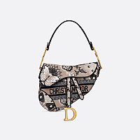 [스페셜오더]DIOR-M0446 디올 블루 오블리크 데님 SADDLE 백