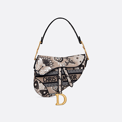 [스페셜오더]DIOR-M0446 디올 블루 Tie & Dior 자수 SADDLE 백