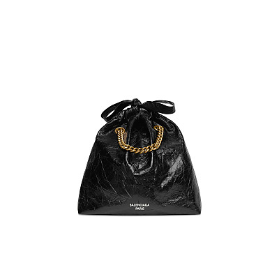 BALENCIAGA-742942 발렌시아가 블루 데님 CRUSH 스몰 토트백 24cm