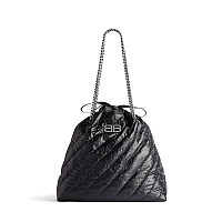 BALENCIAGA-742941 발렌시아가 블루 데님 CRUSH 미디엄 토트백 39cm