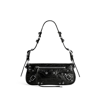 BALENCIAGA-771640 발렌시아가 블랙 LE CAGOLE 스몰 슬링 백 30cm