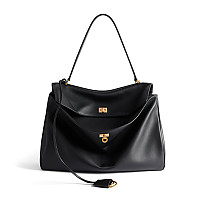 BALENCIAGA-795456 발렌시아가 블랙 실버 로데오 미니 핸드백 23cm