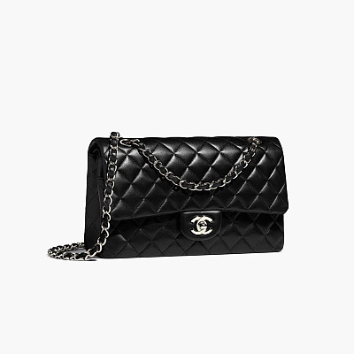 CHANEL-A01112 샤넬 베이지 램스킨 클래식 11.12 미디엄 플랩 백 25.5cm Gold-Tone Metal