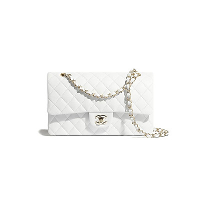 CHANEL-A01112 샤넬 베이지 램스킨 클래식 11.12 미디엄 플랩 백 25.5cm Silver-Tone Metal