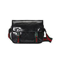 GUCCI-‎760123 구찌 베이지/에보니 GG 인터로킹 메신저백 27cm