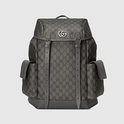 GUCCI-598140 구찌 그레이/블랙 오피디아 GG 미디엄 백팩 24cm