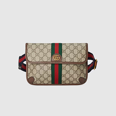 GUCCI-752597 구찌 베이지/에보니 푸시아 라인 오피디아 GG 스몰 벨트백 24cm