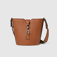 GUCCI-‎760201 구찌 브라운 오피디아 미니 버킷백 11.5cm