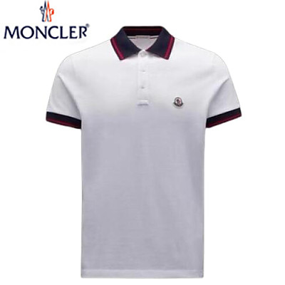 MONCLER-05213 몽클레어 블랙 로고 모티프 폴로 티셔츠 남성용