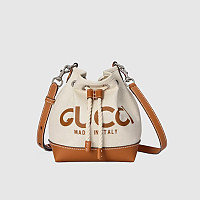 GUCCI-‎760201 구찌 브라운 오피디아 미니 버킷백 11.5cm