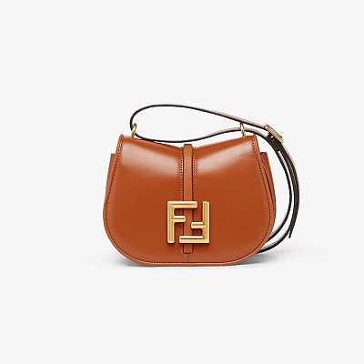 FENDI-8BS082 펜디 브라운 FF 자카드 커몬 스몰 사첼 백 21cm