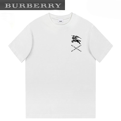 BURBERRY-05285 버버리 블랙 프린트 장식 티셔츠 남여공용