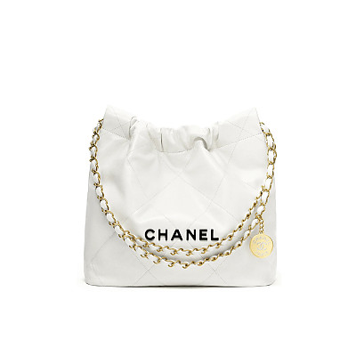 CHANEL-AS3260 샤넬 화이트/실버 22 스몰 호보백 35cm