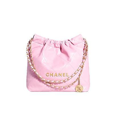 CHANEL-AS3260 샤넬 핑크/골드 22 스몰 호보백 35cm