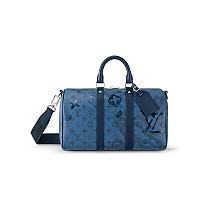 LV-M46804 루이비통 잉크블루 모노그램 블리치 키폴 반둘리에 25