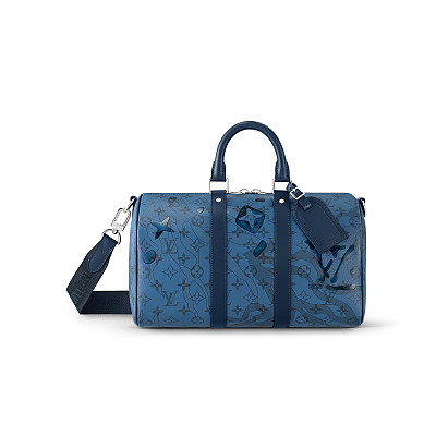 LOUIS VUITTON-M11691 루이비통 블루 모노그램 토뤼옹 키폴 반둘리에 35