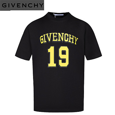 GIVENCHY-06034 지방시 화이트 프린트 장식 티셔츠 남여공용