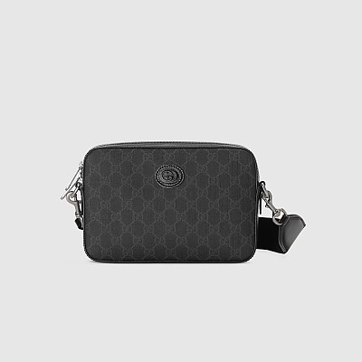 GUCCI-‎‎‎658572 구찌 베이지/에보니 인터로킹 G 미니 숄더백 22.5cm