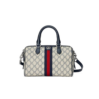 GUCCI-772061 8741 구찌 오피디아 더스티 블루 GG 스몰 탑 핸들백