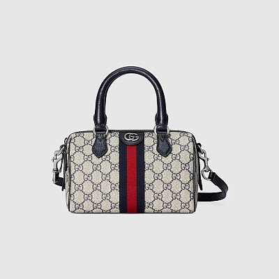 GUCCI-781490 구찌 베이지/에보니 오피디아 수퍼 미니 보스톤백 16.5cm