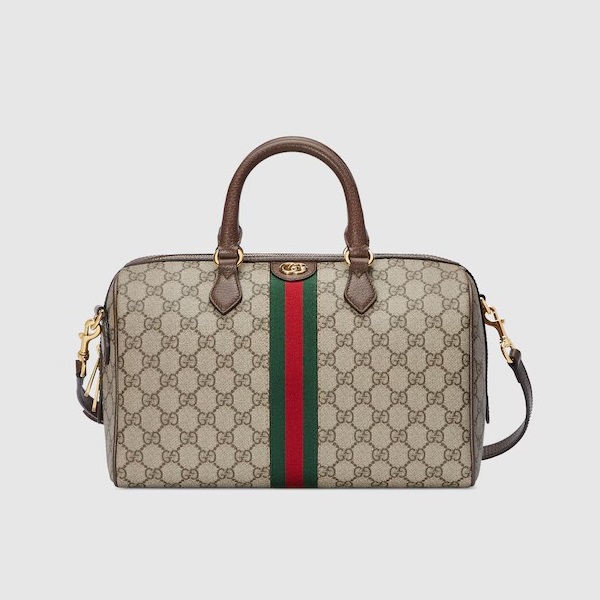 GUCCI-‎772065 구찌 베이지/에보니 오피디아 GG 미디엄 탑 핸들백 31cm