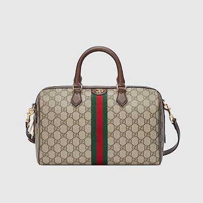 GUCCI-‎772061 구찌 베이지/에보니 오피디아 GG 스몰 탑 핸들백 26.5cm