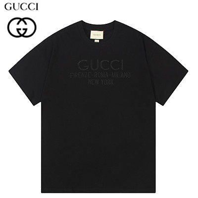 GUCCI-06134 구찌 아이보리 아플리케 장식 티셔츠 남여공용