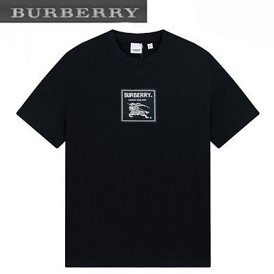 BURBERRY-06138 버버리 화이트 아카이브 로고 패치 장식 티셔츠 남여공용