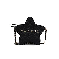 CHANEL-AS4579 샤넬 24C 메탈릭 실버/골드 램스킨 스타 핸드백 22.5cm