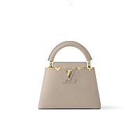 LV-M54663 루이비통 블랙 골드 모노그램 플라워 카퓌신 MM 핸드백 31.5cm