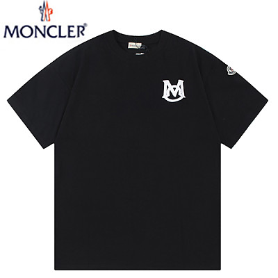 MONCLER-06201 몽클레어 화이트 로고 아플리케 장식 티셔츠 남여공용