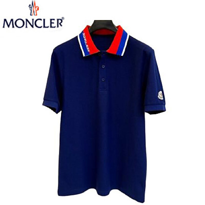 MONCLER-062210 몽클레어 화이트 코튼 폴로 티셔츠 남성용