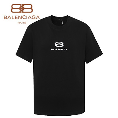 BALENCIAGA-062212 발렌시아가 레드 아플리케 장식 티셔츠 남여공용