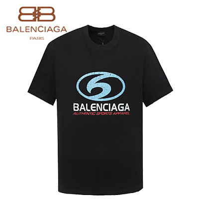 BALENCIAGA-062216 발렌시아가 아이보리 프린트 장식 티셔츠 남여공용