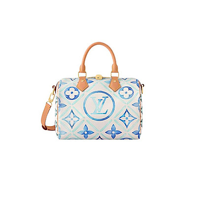 LOUIS VUITTON-N40700 루이비통 다미에 데님 스피디 반둘리에 25