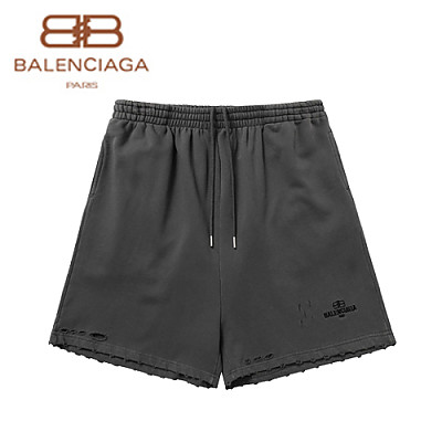 BALENCIAGA-062910 발렌시아가 블랙 코튼 빈티지 스웨트쇼츠 남성용