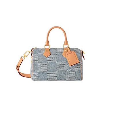 [스페셜오더]LOUIS VUITTON-M59609 루이비통 네이비 모노그램 데님 스피디 반둘리에 25