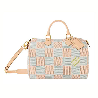 LOUIS VUITTON-N40580 루이비통 레드 다미에 팝 스피디 반둘리에 40