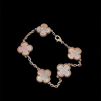 VAN CLEEF ARPELS-VCARD3 반클리프 옐로우 골드/블랙 빈티지 알함브라 브레이슬릿