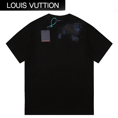 LOUIS VUITTON-07184 루이비통 화이트 프린트 장식 티셔츠 남여공용