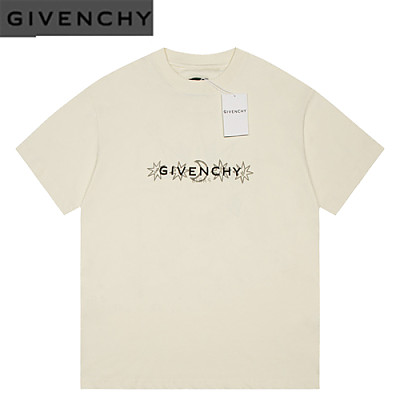 GIVENCHY-07188 지방시 그레이 프린트 장식 티셔츠 남여공용