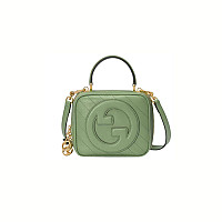 GUCCI-744434 6701 구찌 핑크 가죽 블론디 미니 탑 핸들백