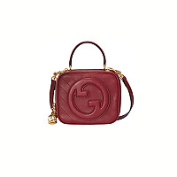 GUCCI-744434 3509 구찌 그린 가죽 블론디 미니 탑 핸들백