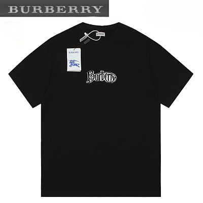 BURBERRY-072411 버버리 아이보리 프린트 장식 티셔츠 남여공용