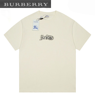 BURBERRY-072410 버버리 블랙 프린트 장식 티셔츠 남여공용