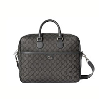 GUCCI-792116 8441 구찌 오피디아 블루 미디엄 GG 브리프케이스