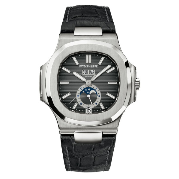 [3K]Patek Philippe-노틸러스 애뉴얼칼린더 or 문페이스 블랙 40.5mm 1:1 Best Edition - 5726A-001