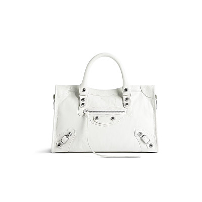 BALENCIAGA-811442 발렌시아가 라일락 Le City 스몰 명품짝퉁백 29.9cm